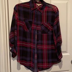 Plaid blouse